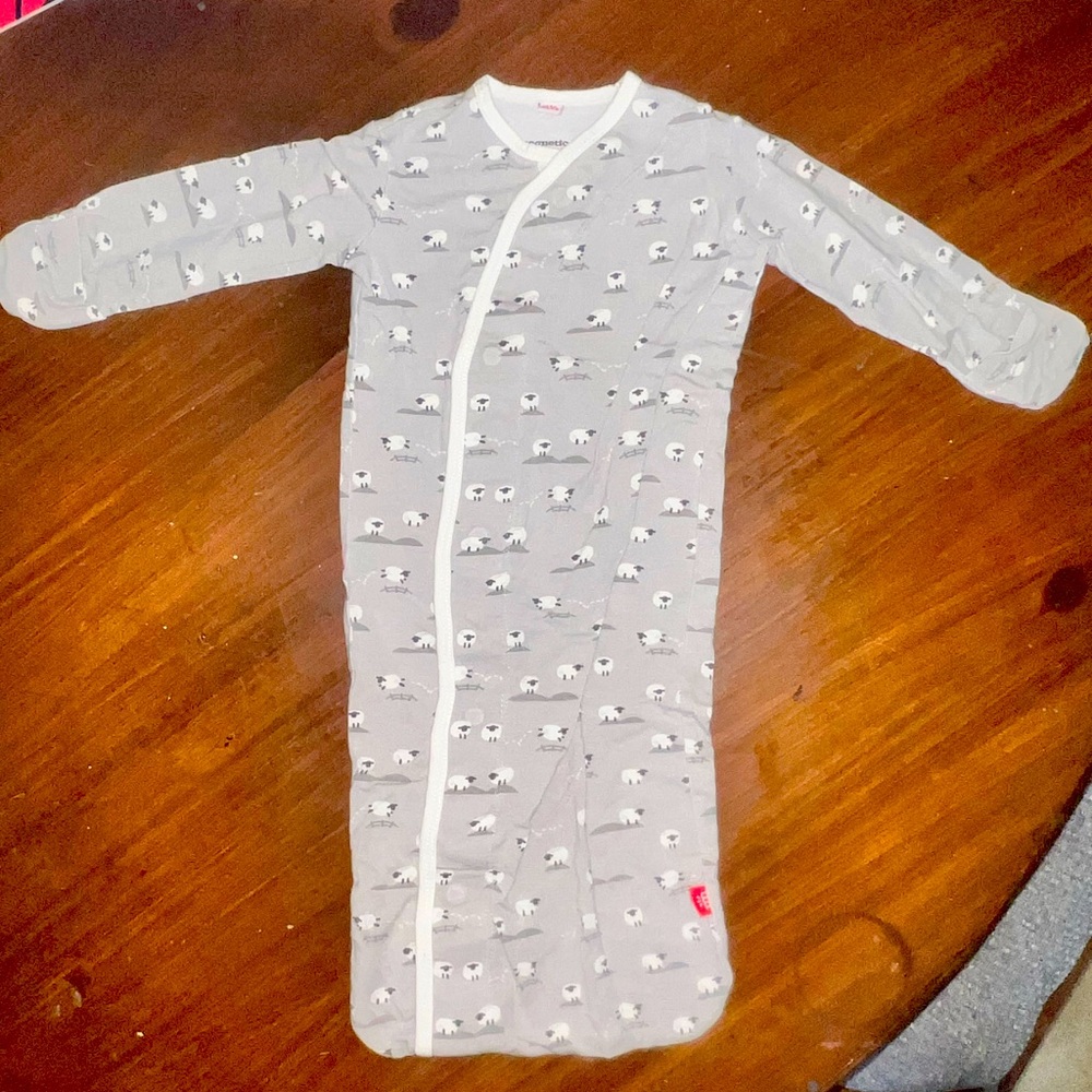 Magnetic Me Gray Sleep Sack with Sheep